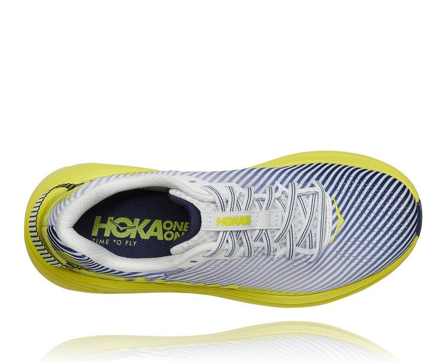 Hoka One One Koşu Ayakkabısı Kadın Beyaz/Mavi - Rincon 2 - BY3950742